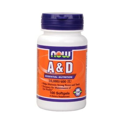 NOW A&D vitamin 10.000/400 IU (100db)