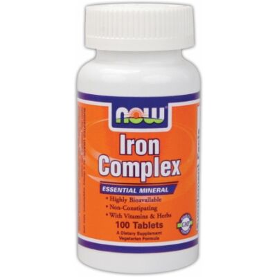 NOW Iron Complex (100 db tabletta)