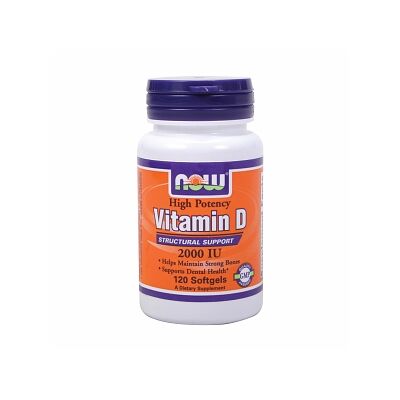 NOW Vitamin D-3 2000 IU (120db lágykapszula)