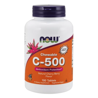 NOW C-500 Cherry Berry Chewable